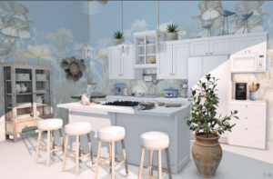 Kitchen decor with plants